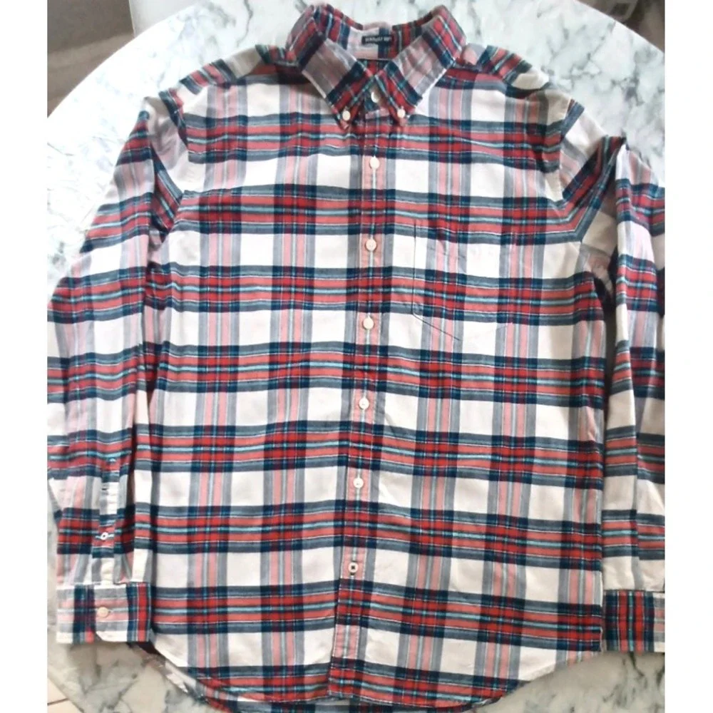 American Eagle Men L Button Down‎ Shirt Seriously Soft 100% Cotton Classic Fit